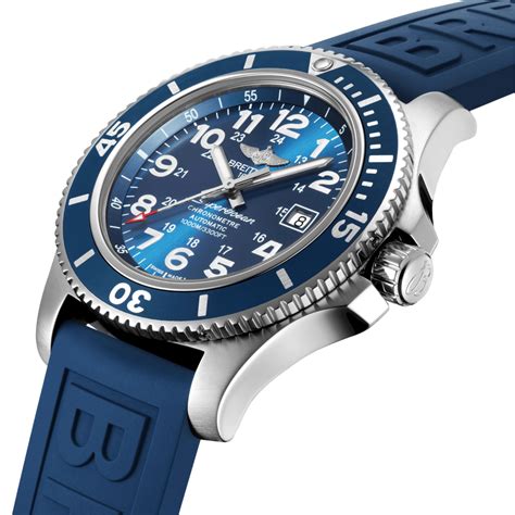 breitling watch superocean ii 44 gun blue|Breitling Superocean 44 blue version.